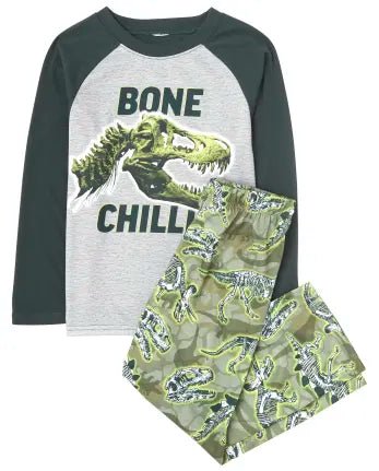 Ch. Place 2pcs Dinosaur Pajama Set For Kids, 14T - Hatolna Shop