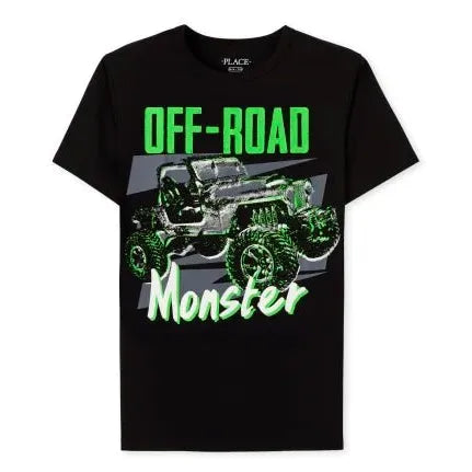 Ch. Place Boys Monster Truck Graphic Tee For Kids, 7-8T - Hatolna Shop