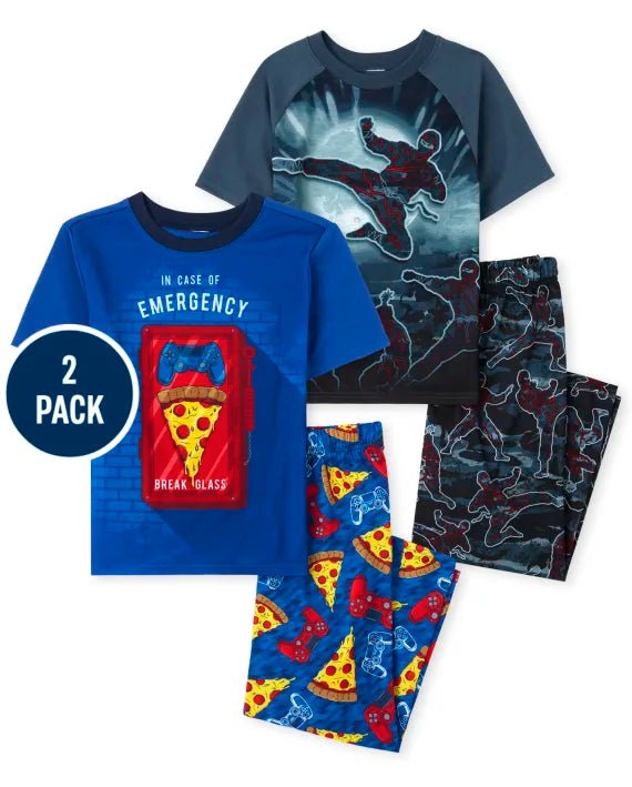 CH. Place Boys Ninja Food Pajamas 2-Pack, 5-6T - Hatolna Shop