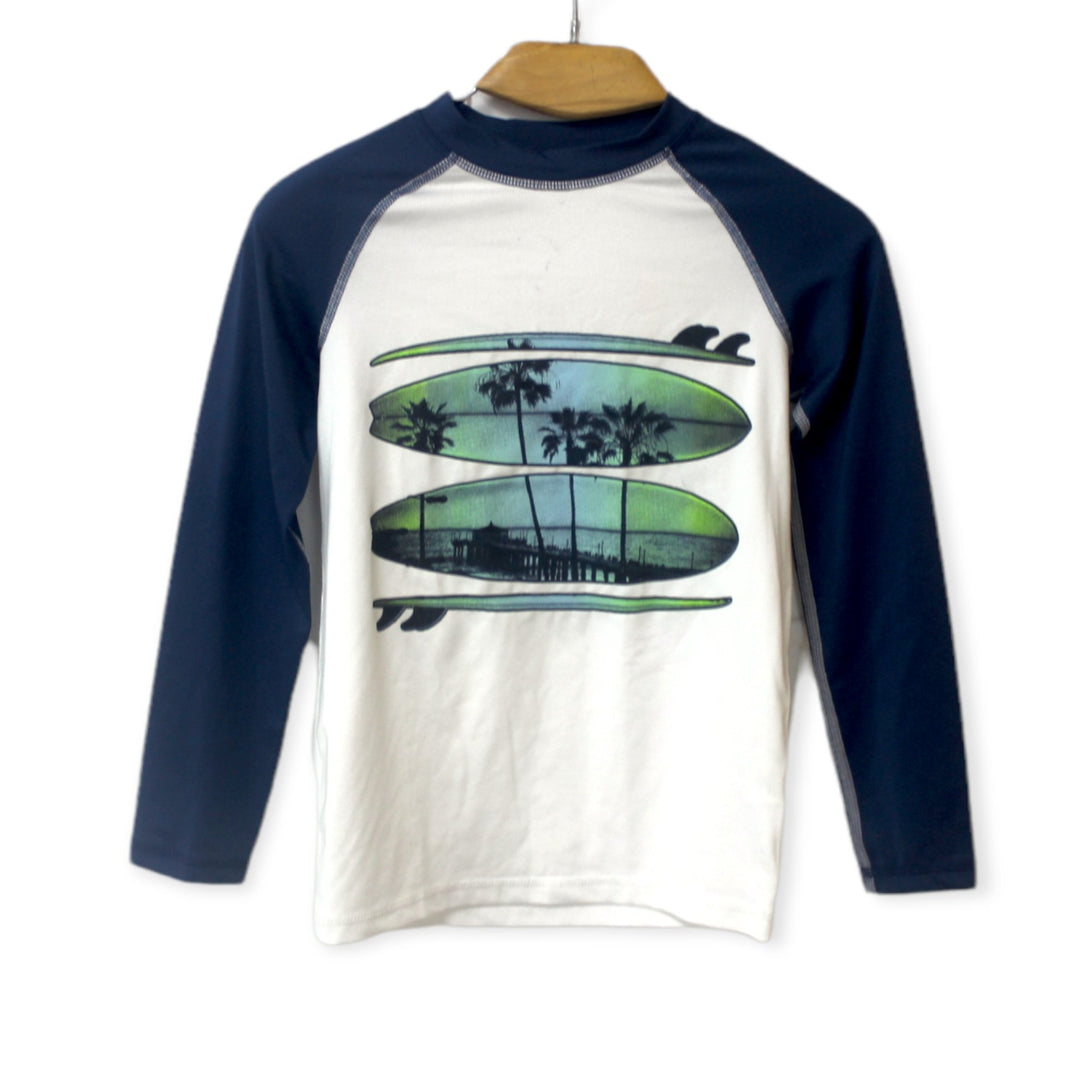 Ch. Place Boys Surfboard Swim T-shirt, 7-8T - Hatolna Shop