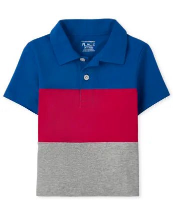 Ch. Place Colorblock Jersey Polo for Baby, 12-18M - Hatolna Shop