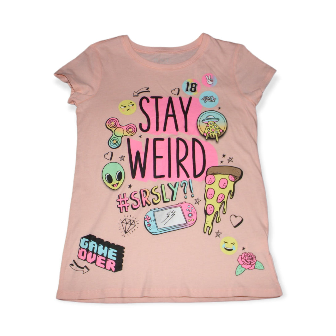 Ch. Place "Stay Weird" T-shirt For Kids, 7-8T - Hatolna Shop