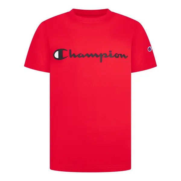 Champion Boy's Short Sleeve Script Tee, 14-16T - Hatolna Shop