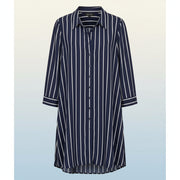 BOOHOO Blue Navy Stripe Tunic, Size: 18 >