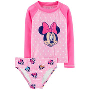 Disney Minnie Mouse 2-Piece Rashguard Set, 4T - Hatolna Shop