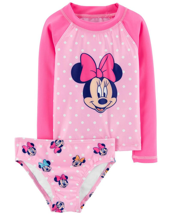 Disney Minnie Mouse 2-Piece Rashguard Set, 4T - Hatolna Shop