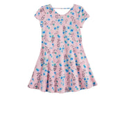 Disney Printed Dress For Kids, 7T - Hatolna Shop