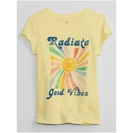 GAP Good Vibes T-Shirt For Kids, 8T - Hatolna Shop