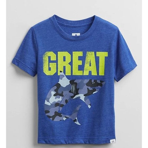 GAP Shark Tee For Kids, 4T - Hatolna Shop
