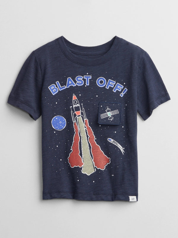 GAP Toddler Graphic T-Shirt, 2T - Hatolna Shop