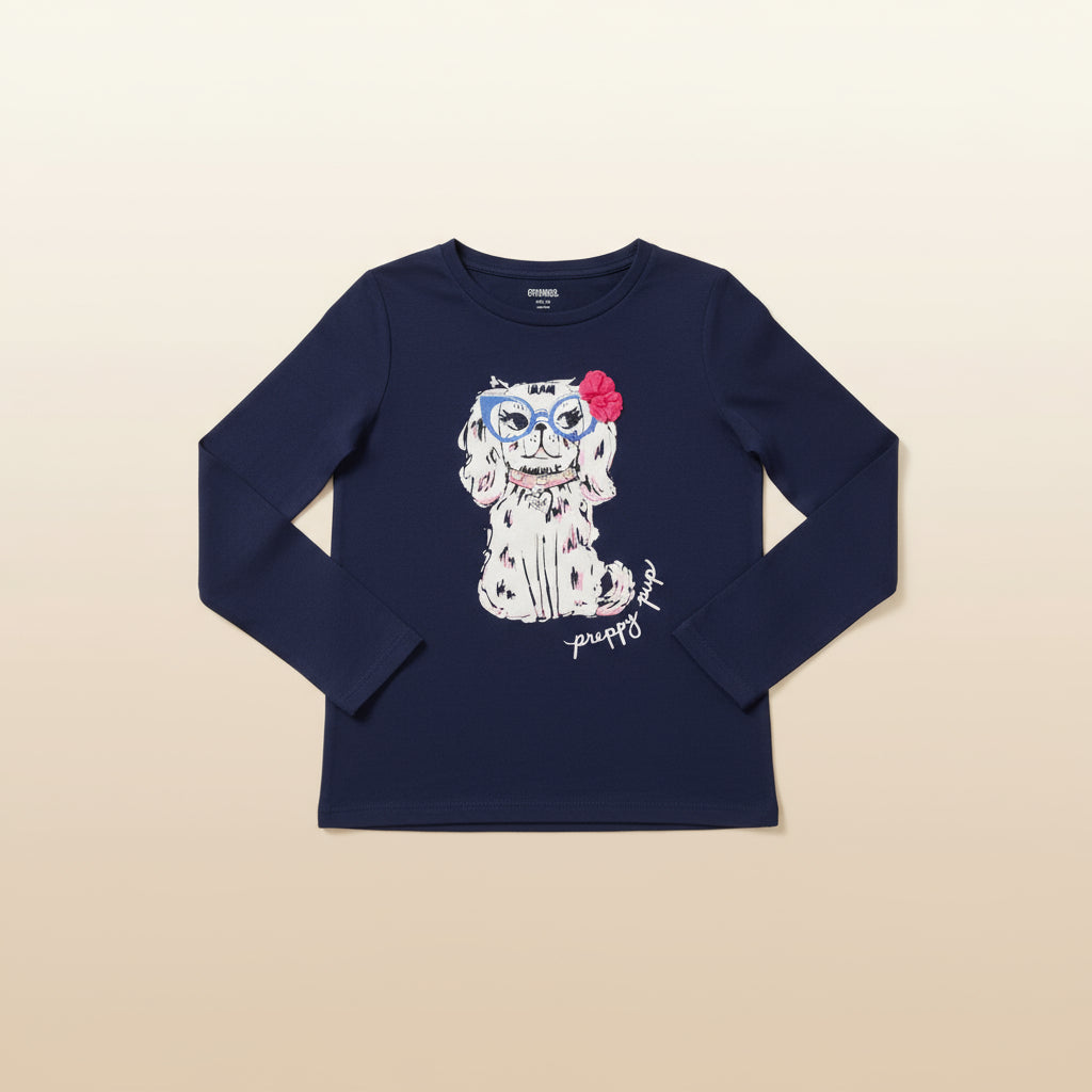 Gymboree Long Sleeves T-shirt For Kids, 8T - Hatolna Shop