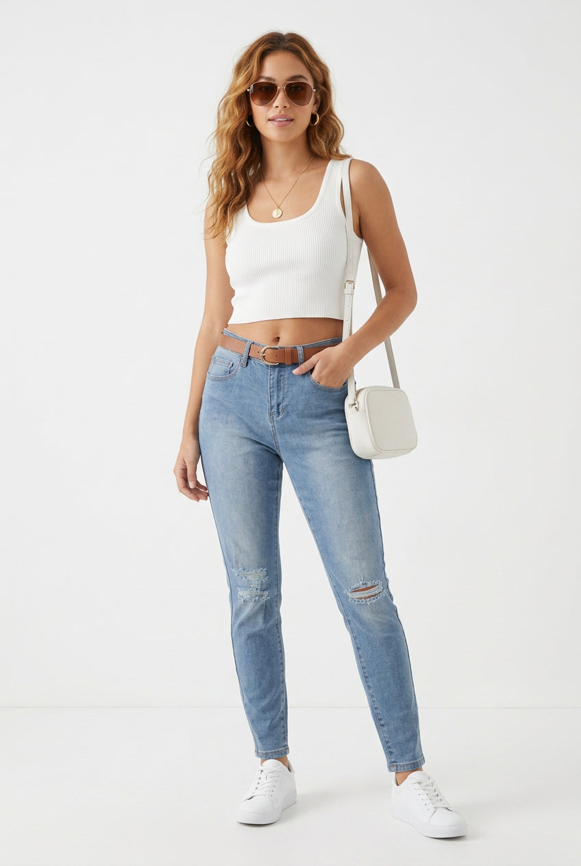 Justfab Unisex Jeans , 30 - Hatolna Shop