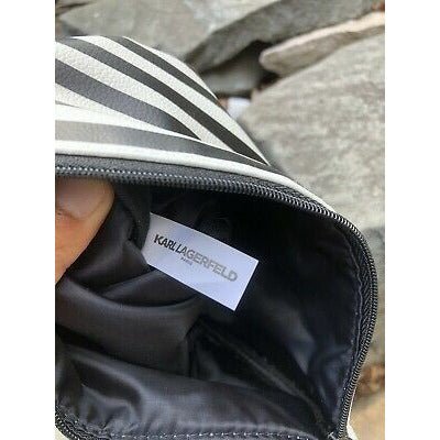 Karl Lagerfeld Paris Black Leather Clutch Bag - Hatolna Shop