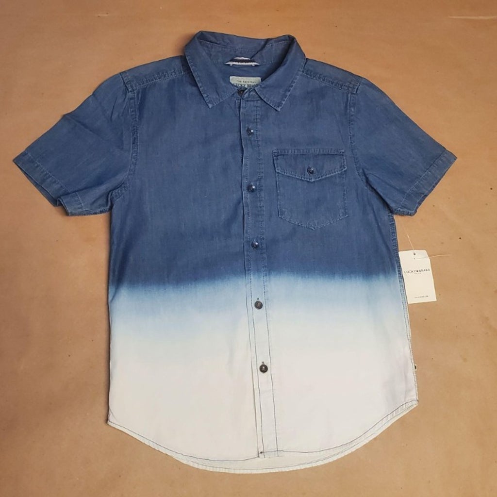 Lucky Brand Chambray Shirt For Women, L - Hatolna Shop