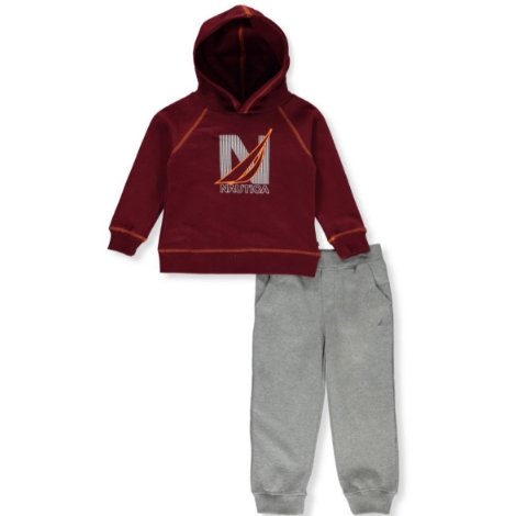 Nautica Boy's 2pcs Signature Joggers Set Outfit, 4T - Hatolna Shop