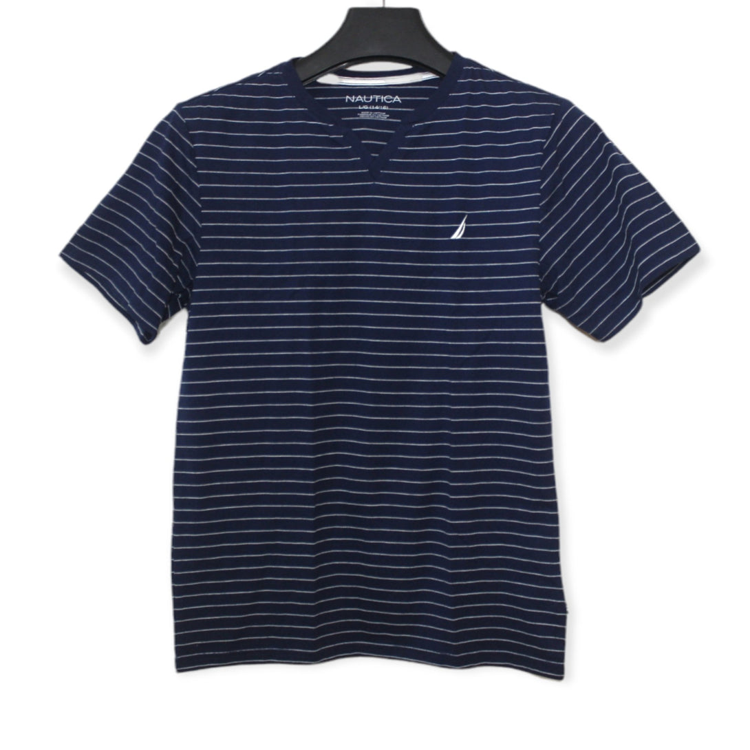 Nautica Striped Tee For Kids, 14-16T - Hatolna Shop