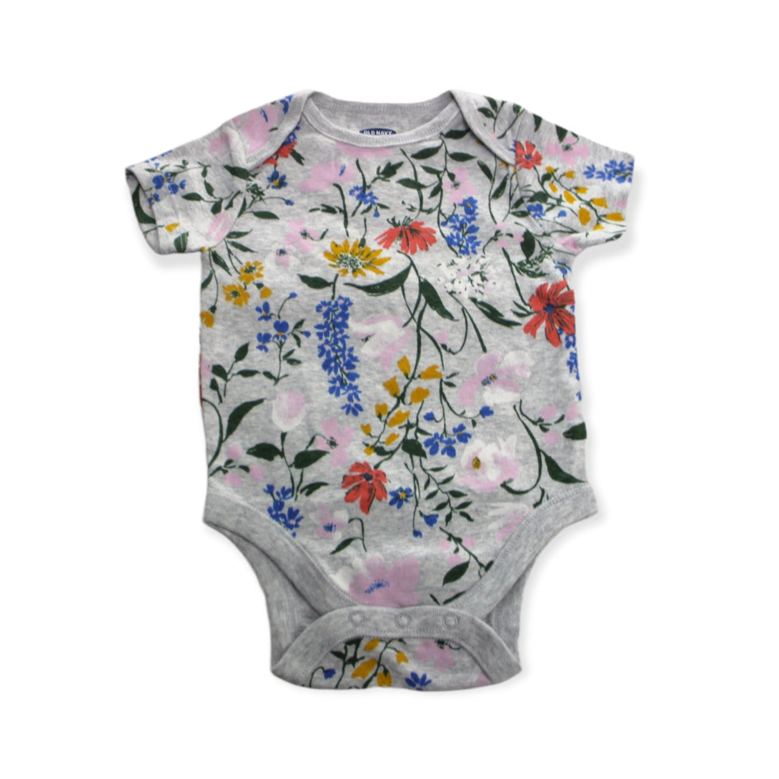 Old Navy Floral Bodysuit For Baby, 3-6M - Hatolna Shop