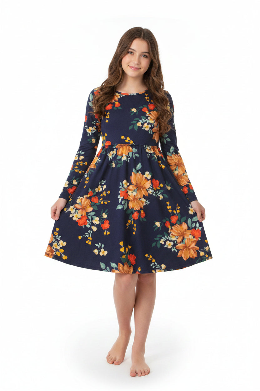 Old Navy Floral Dress For Kids, 14-16T - Hatolna Shop