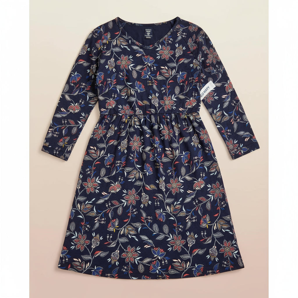 Old Navy Floral Dress For Kids, 8T - Hatolna Shop