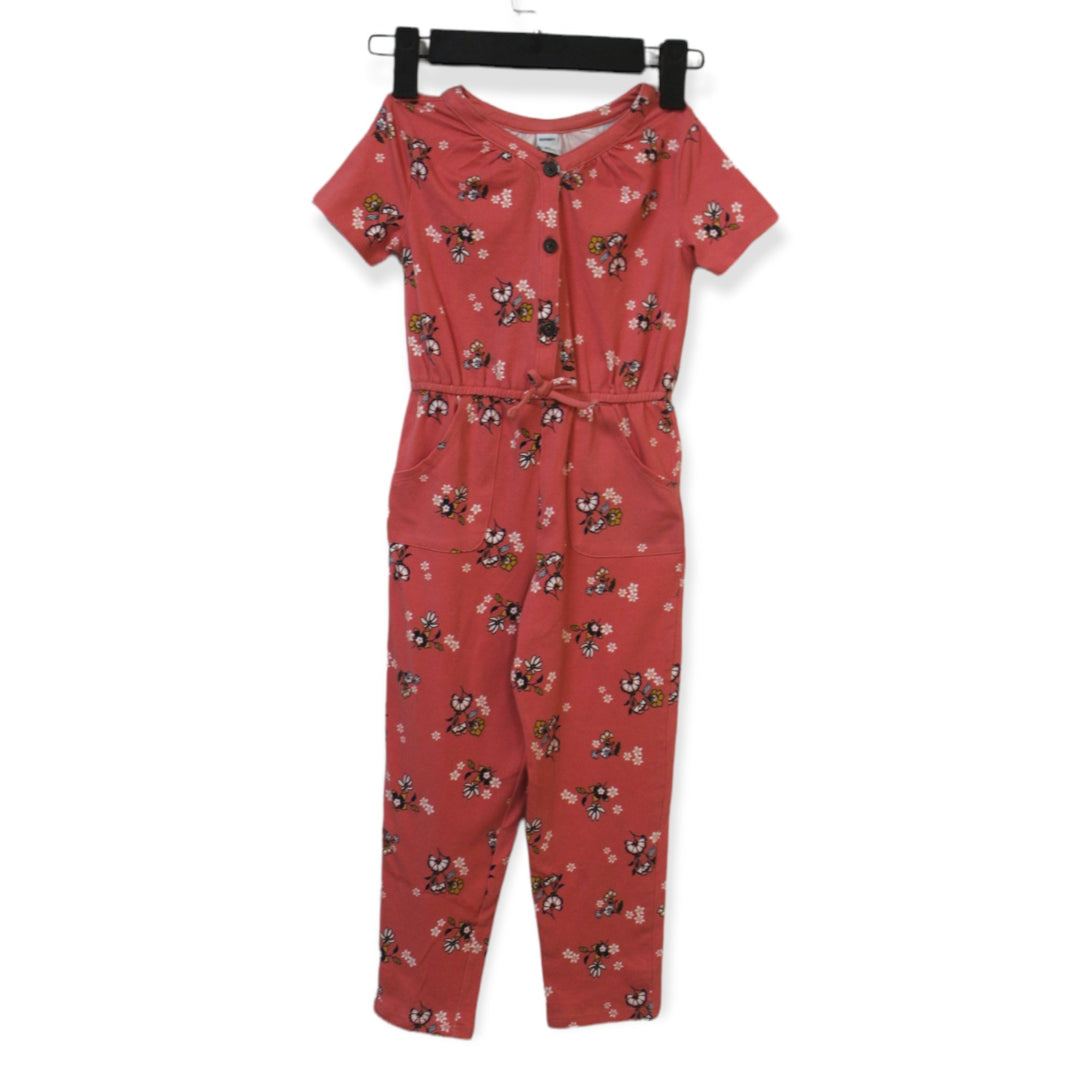 Old Navy Floral Jumpsuit For Kids, 5T - Hatolna Shop