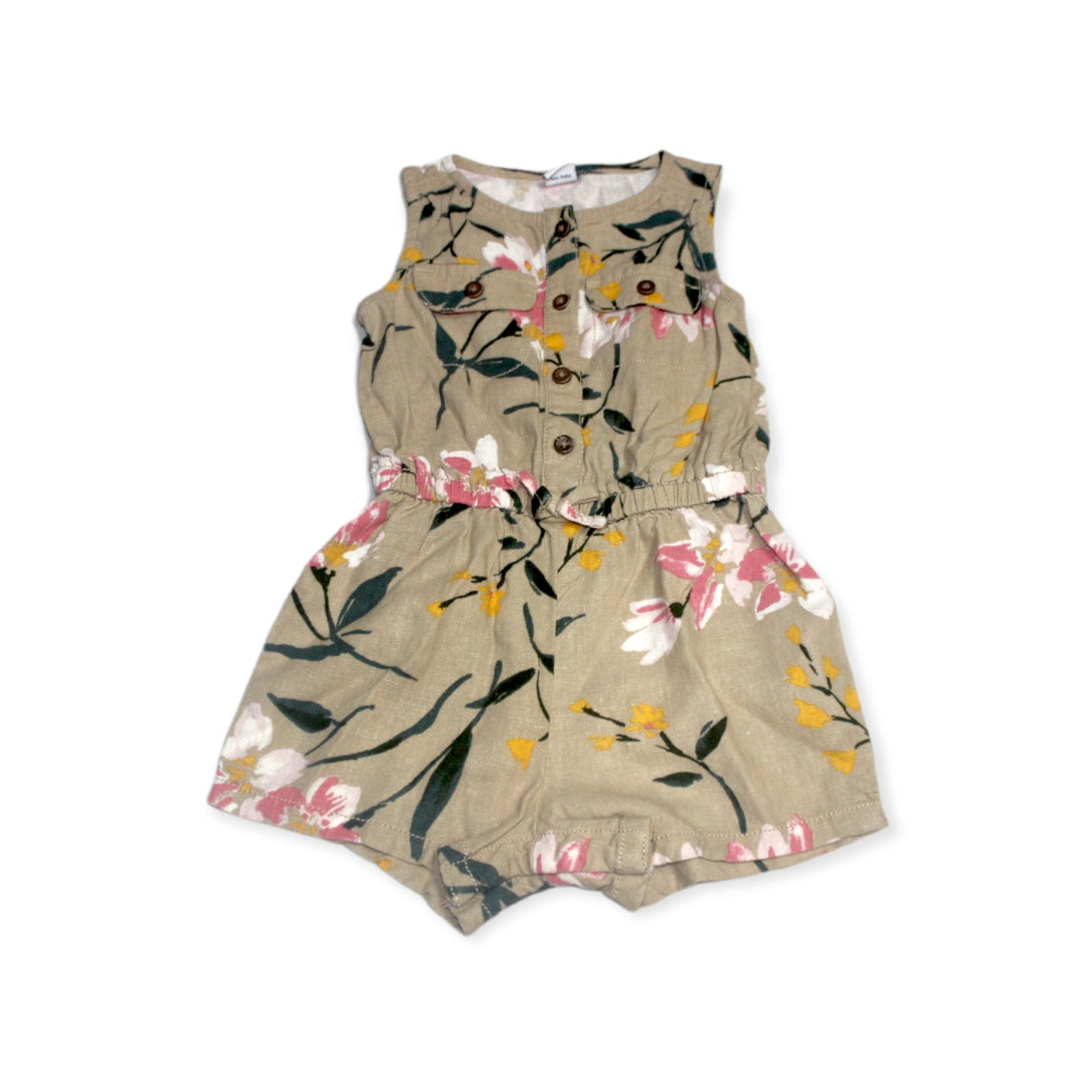 Old Navy Floral Romper For Baby, 12-18M - Hatolna Shop