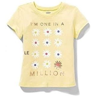 Old Navy Flowers T-shirt For Kids, 5T - Hatolna Shop