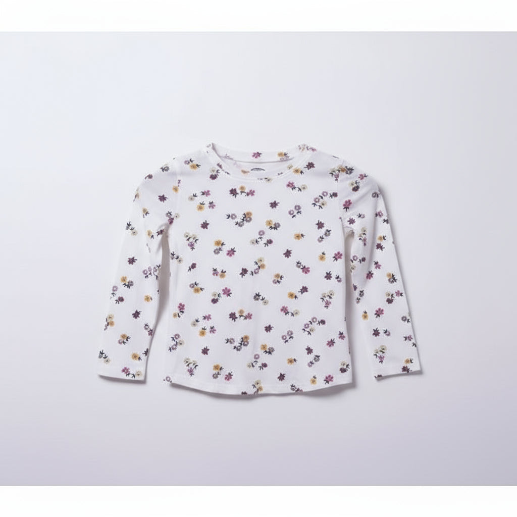 Old Navy Flowers Tee For Kids, 5T - Hatolna Shop