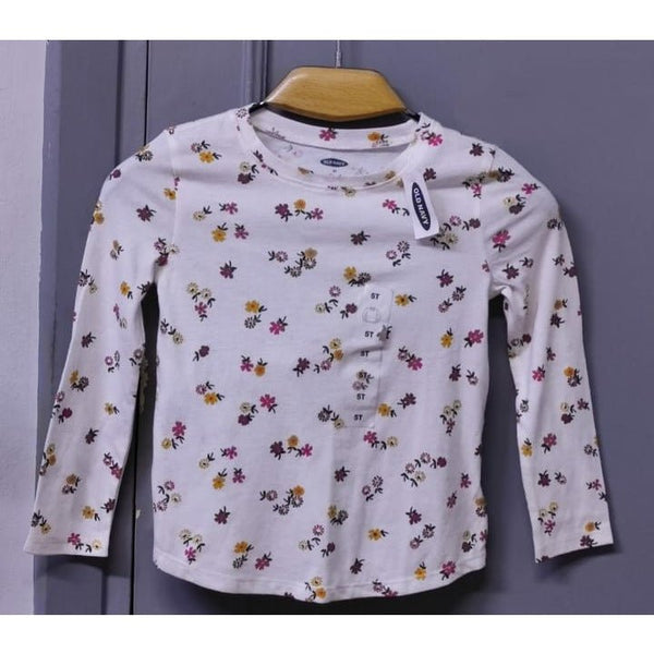 Old Navy Flowers Tee For Kids, 5T - Hatolna Shop