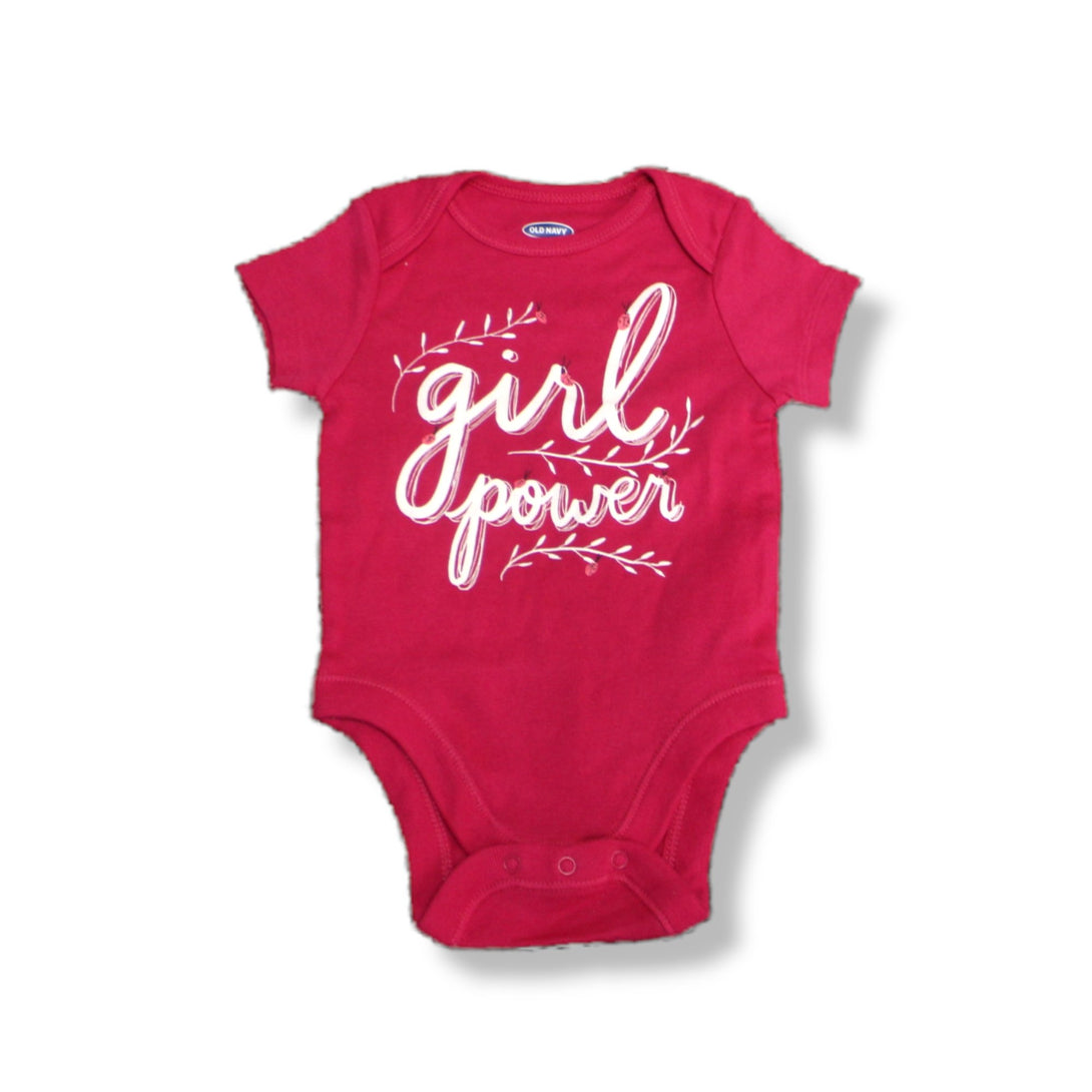 Old Navy "Girl Power" Bodysuit For Baby, 3-6M - Hatolna Shop