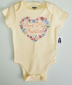 Old Navy "Love My Auntie" Bodysuit For Baby, 3-6M - Hatolna Shop