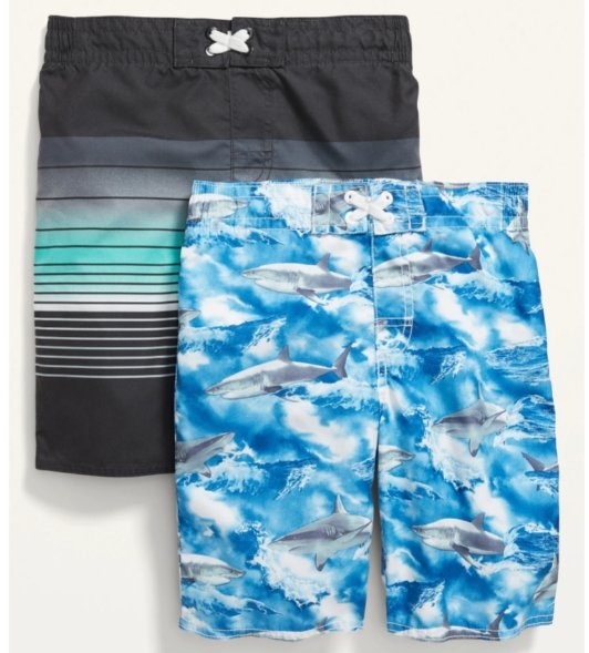 Old Navy Printed Board Shorts 2-Pack for Kids, 14-16T - Hatolna Shop