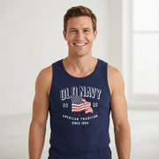 Old Navy Tank 2020 American Flag Sleeveless Graphic T-shirt, XL - Hatolna Shop