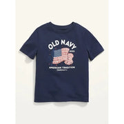 Old Navy Unisex 2021 American Flag T-Shirt For Kids, 4T - Hatolna Shop