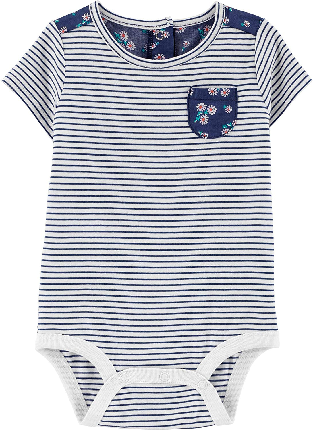 Oshkosh Striped Bodysuit For Baby, 24M - Hatolna Shop