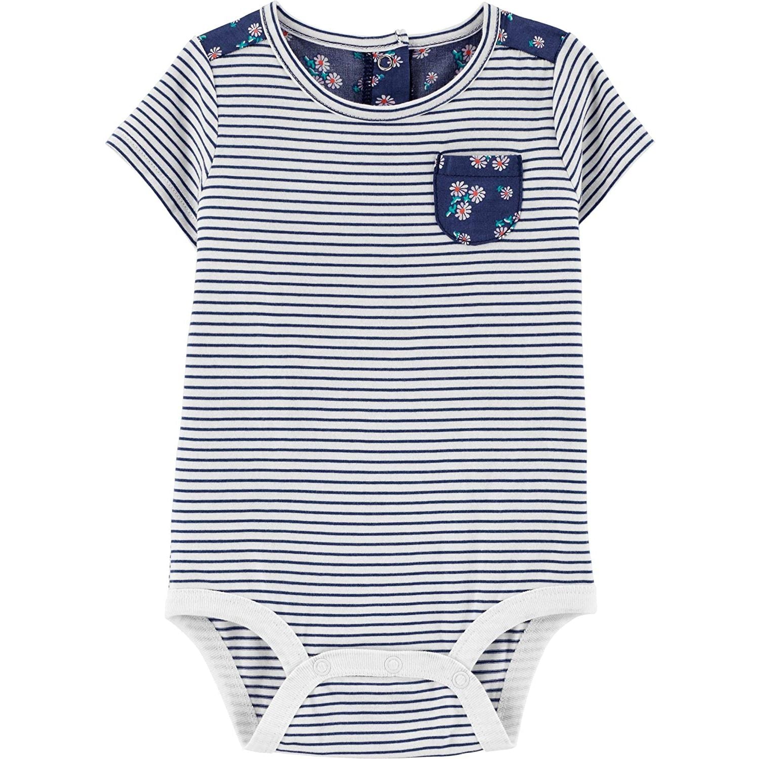Oshkosh Striped Bodysuit For Baby, 24M - Hatolna Shop