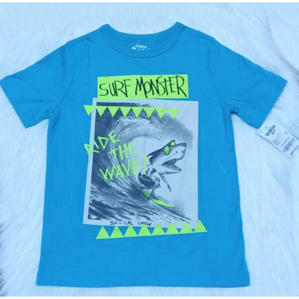 Oshkosh Surf Monster T-Shirt For Kids, 5T - Hatolna Shop