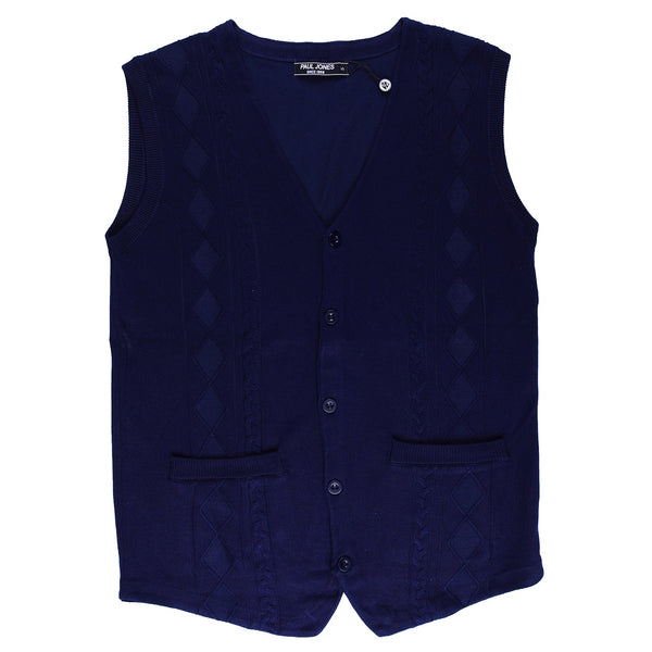 Paul Jones Vest For Men, S - Hatolna Shop