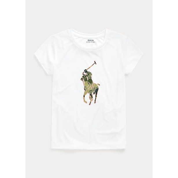 Polo Ralph Crew Neck Active Tee For Kids,12-14T - Hatolna Shop