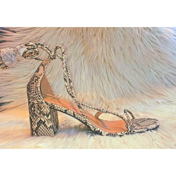 Pretty Little Thing Leopard Sandal For Women, Size 41 - Hatolna Shop