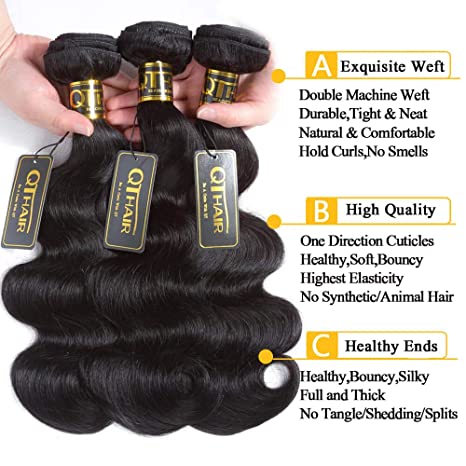 QTHAIR 12A Brazilian Virgin Hair Extension Body Wave - Hatolna Shop