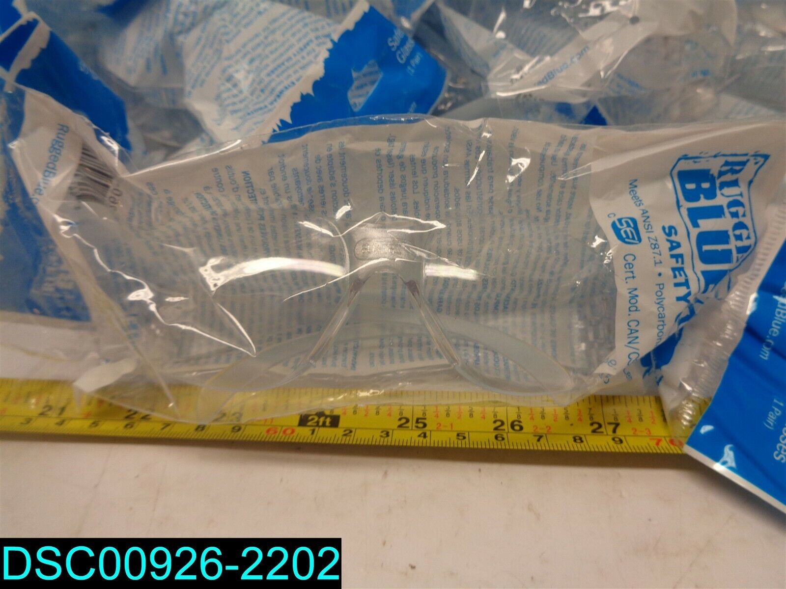 Rugged Blue SC-260 Polycarbonate Diablo Safety Glasses Clear *