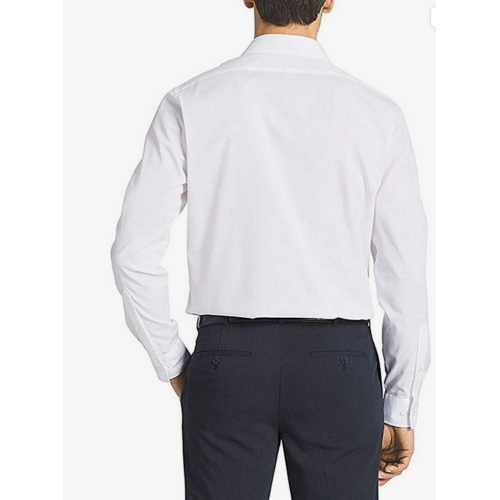 Kirkland Signature Men's Long Sleeve Button Down Dress Shirt ,17.5 x 35 +