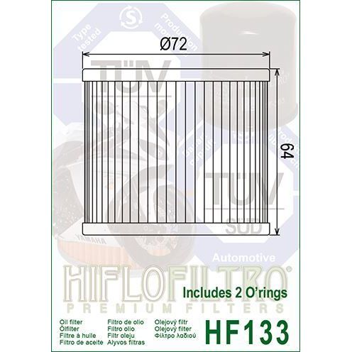 Hiflo HF133 Oil Filter to fit Suzuki GS400 +