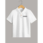 Shein Boys Letter Graphic Polo Shirt, 13-14T - Hatolna Shop