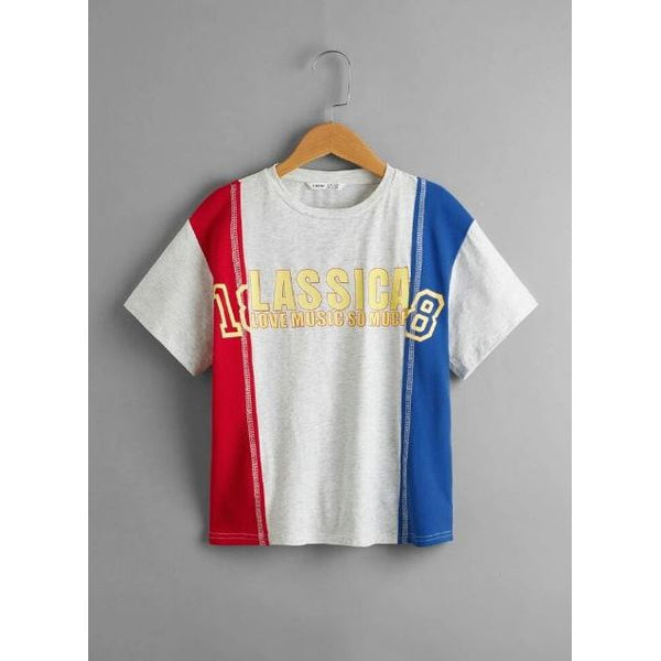 Shein Boys Letter Graphic Tee, 10T - Hatolna Shop