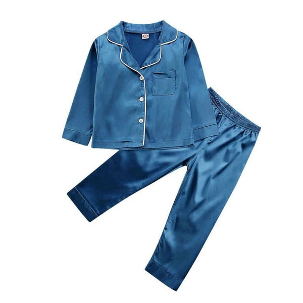 Shein Satin Pajama For Kids, 6-7T - Hatolna Shop