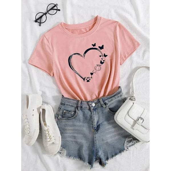 Shein T-shirt For Women, M - Hatolna Shop