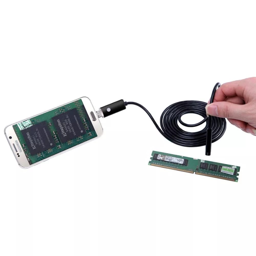Smartcam Android Endoscope Waterproof Inspection Borescope Tube Camer Black 2M - Black 2m - Hatolna Shop