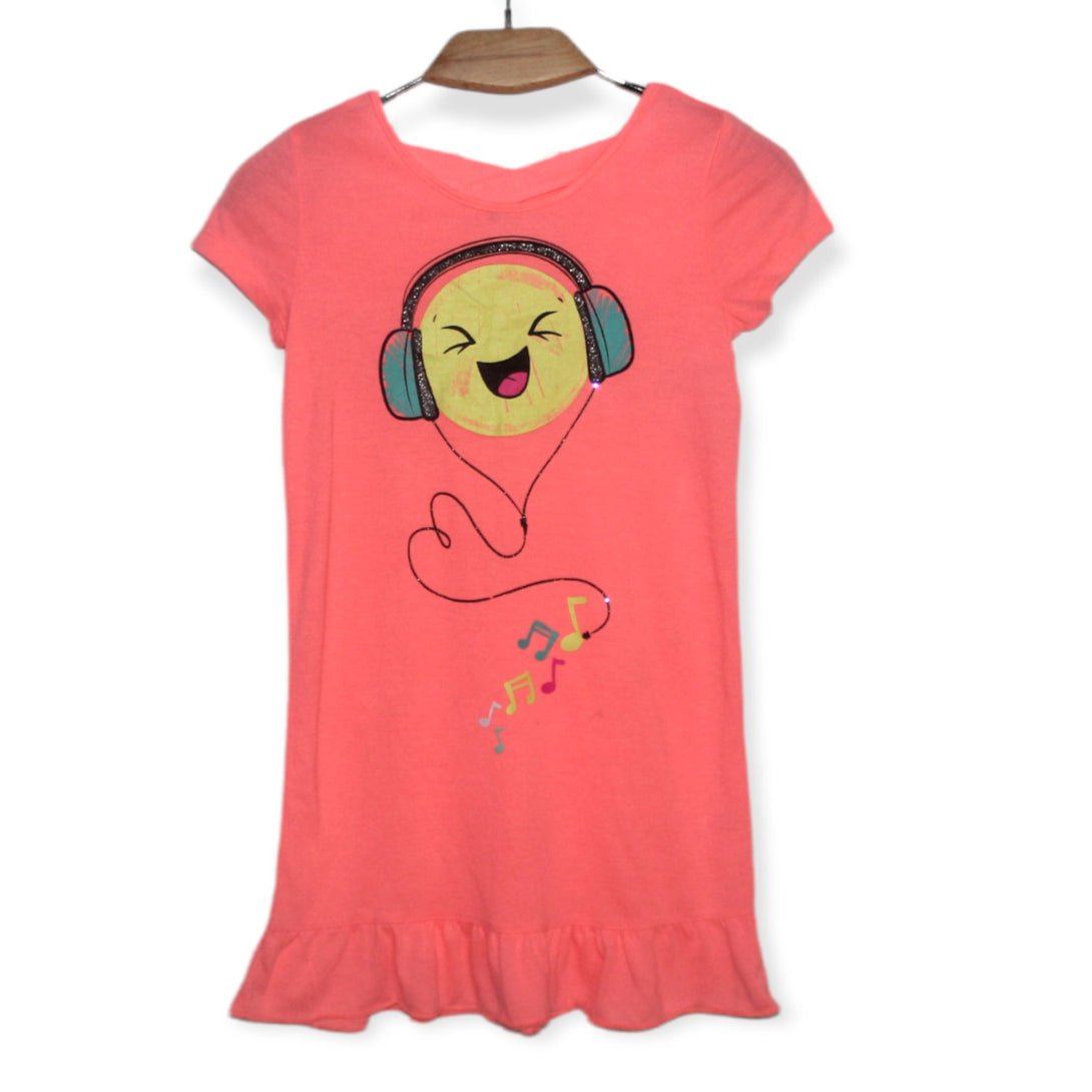 SO Smiley Face Dress For Kids, 5-6T - Hatolna Shop