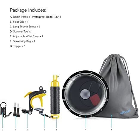 SoonSun Waterproof Dome Port - Hatolna Shop
